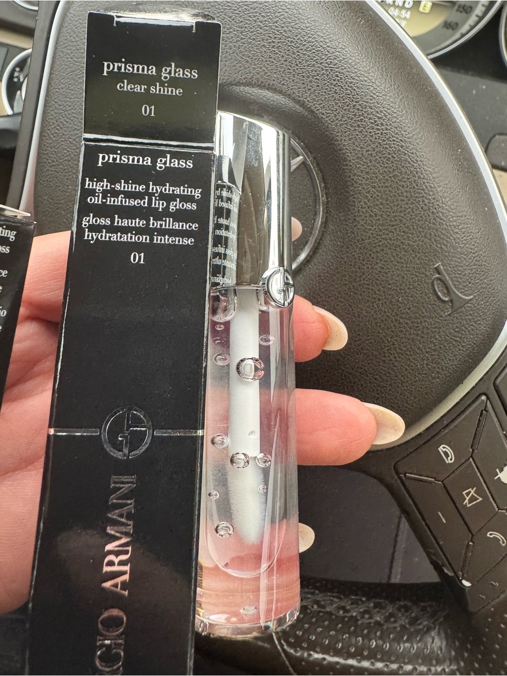 Giorgio Armani Prisma Glass Clear Shine Lip Gloss 01 - Clear